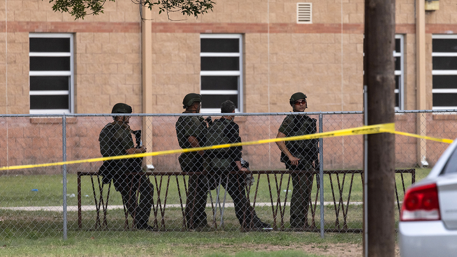 Law enforcement on scene at Robb Elementary School in Uvalde, Texas