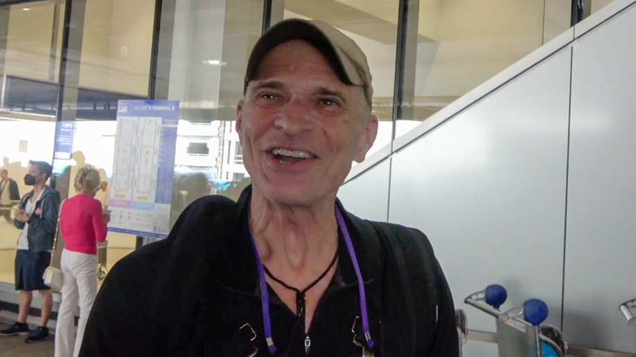 David Lee Roth was in high spirts at LAX