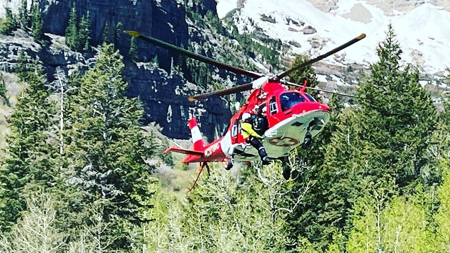 Helicopter hoisted hiker to safety off cliff