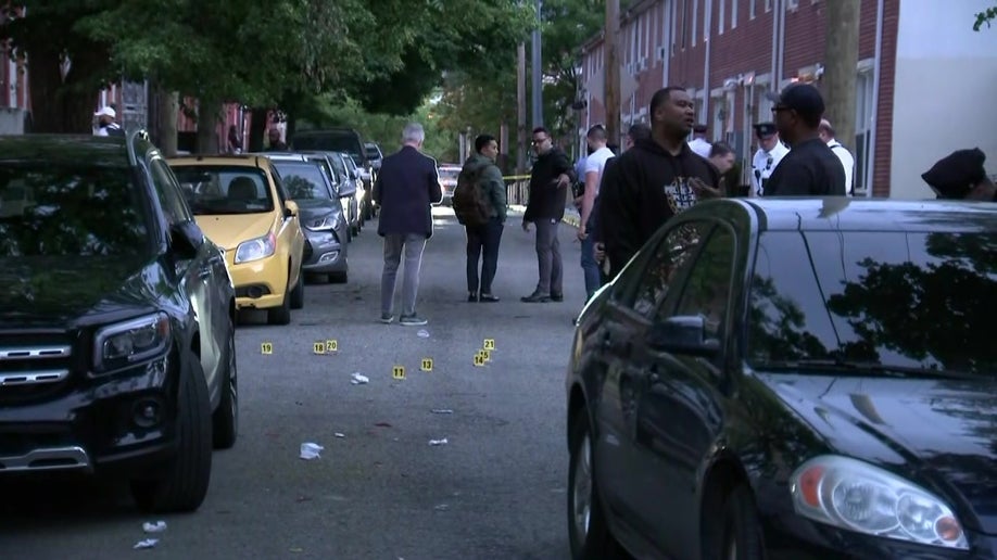 Bullet casings at crime scene
