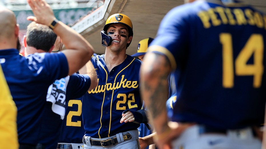 Brewers' Christian Yelich ties MLB record with 3rd cycle, comes with interesting twist