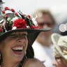 Race track hat at Kentucky Derby