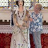 Knitted model of Queen Elizabeth