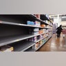 empty shelves of baby formula