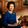 Queen Elizabeth and her dog
