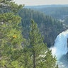 yellowstone national park waterfall