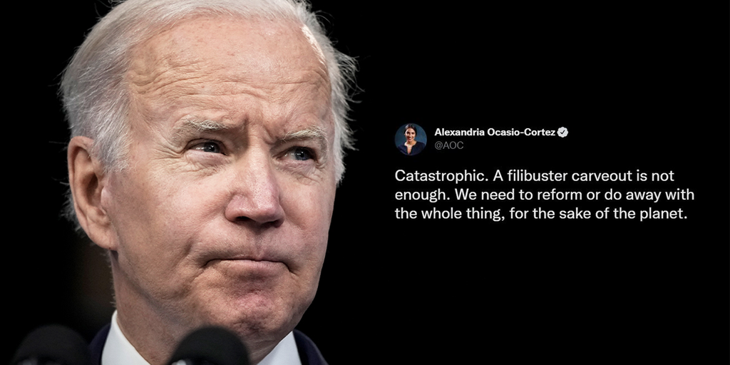 Biden's call for filibuster end over abortion prompts Twitter cheers, outrage - Vimarsana News