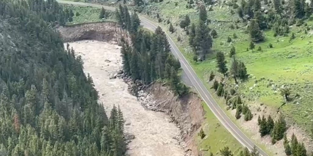 Yellowstone aerial views show significant damage to landscape after floods - Vimarsana News