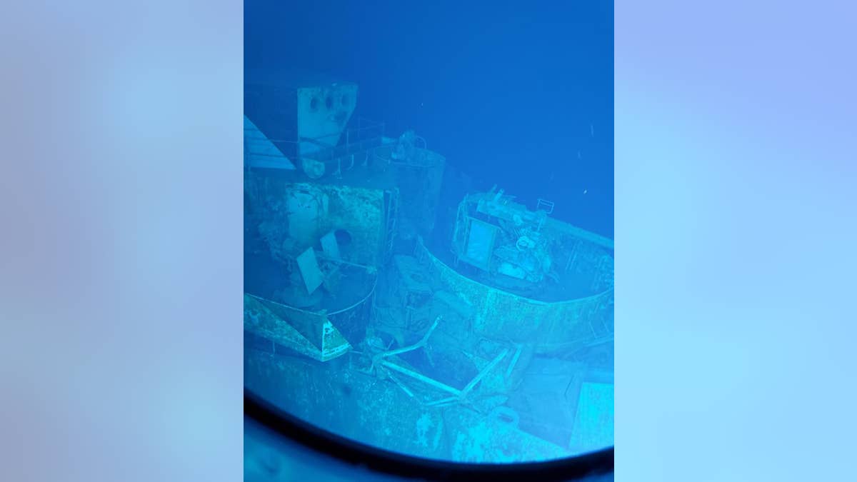 Ship underwater