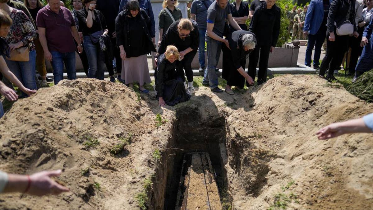 Ukraine Russia war Ukrainian soldier casket plot