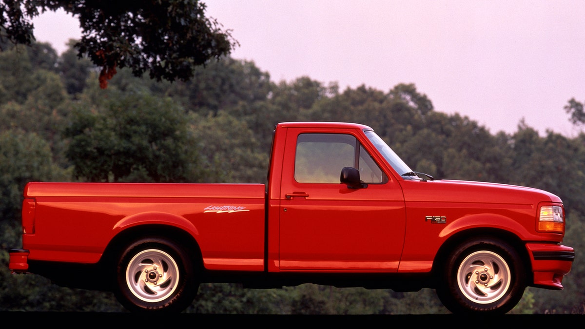 The 1995 Ford F-150 Lightning is powered by a 5.8-liter V8.
