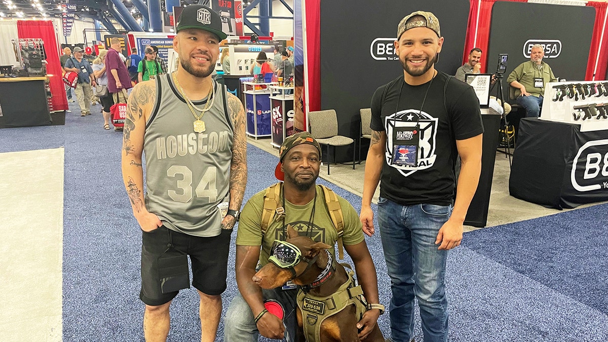 Jay Cee with his dog Ace.