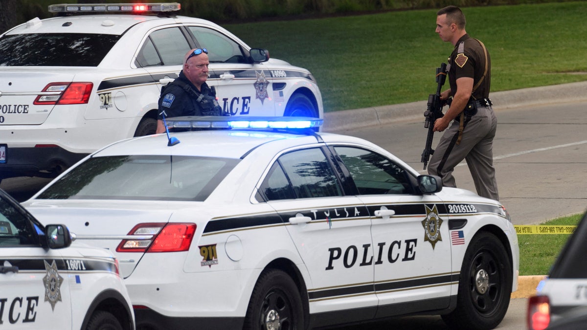 Scene of a shooting at a clinic in Tulsa