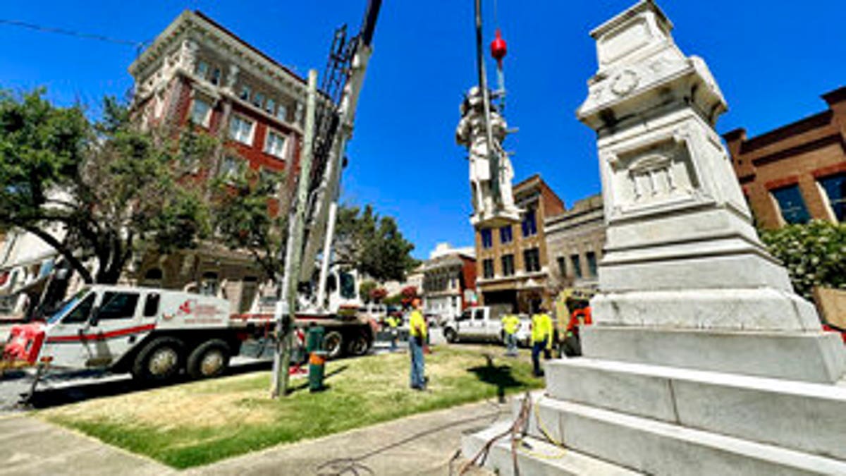 Confederate Monument being moved