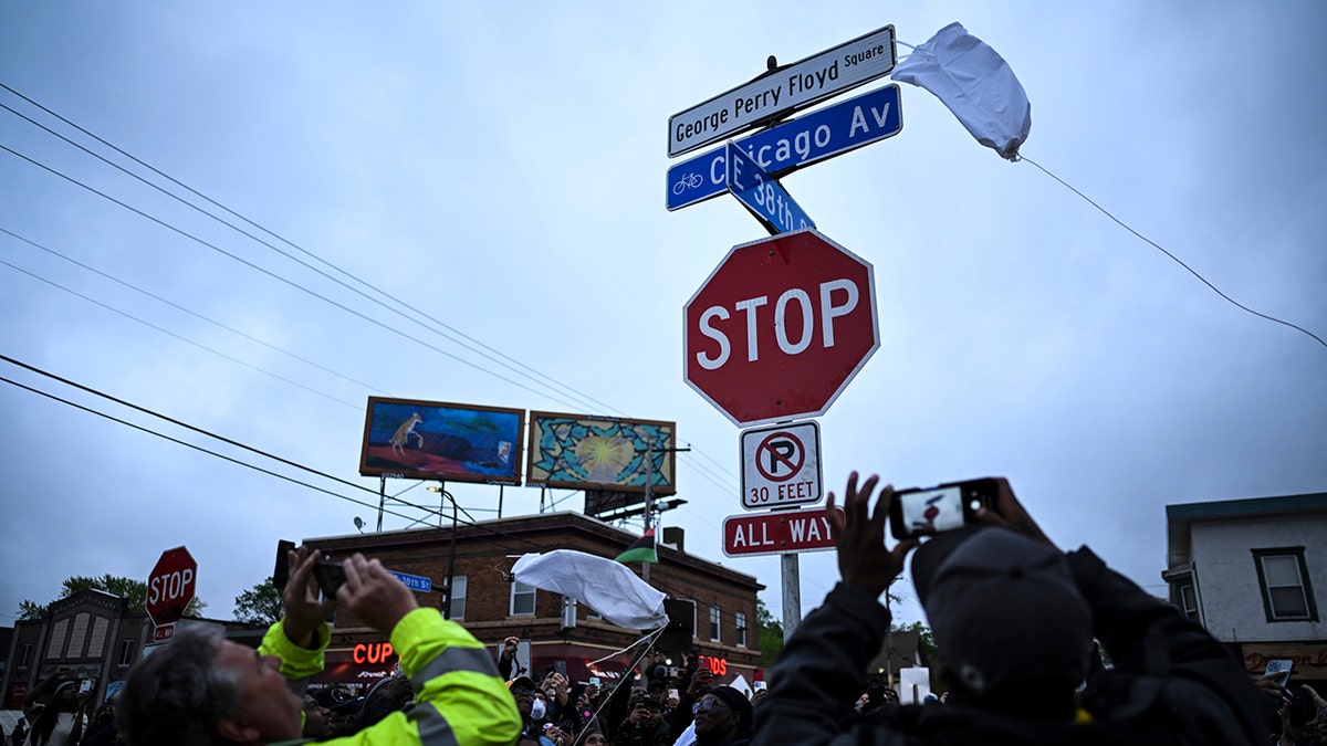 sign at George Floyd Square