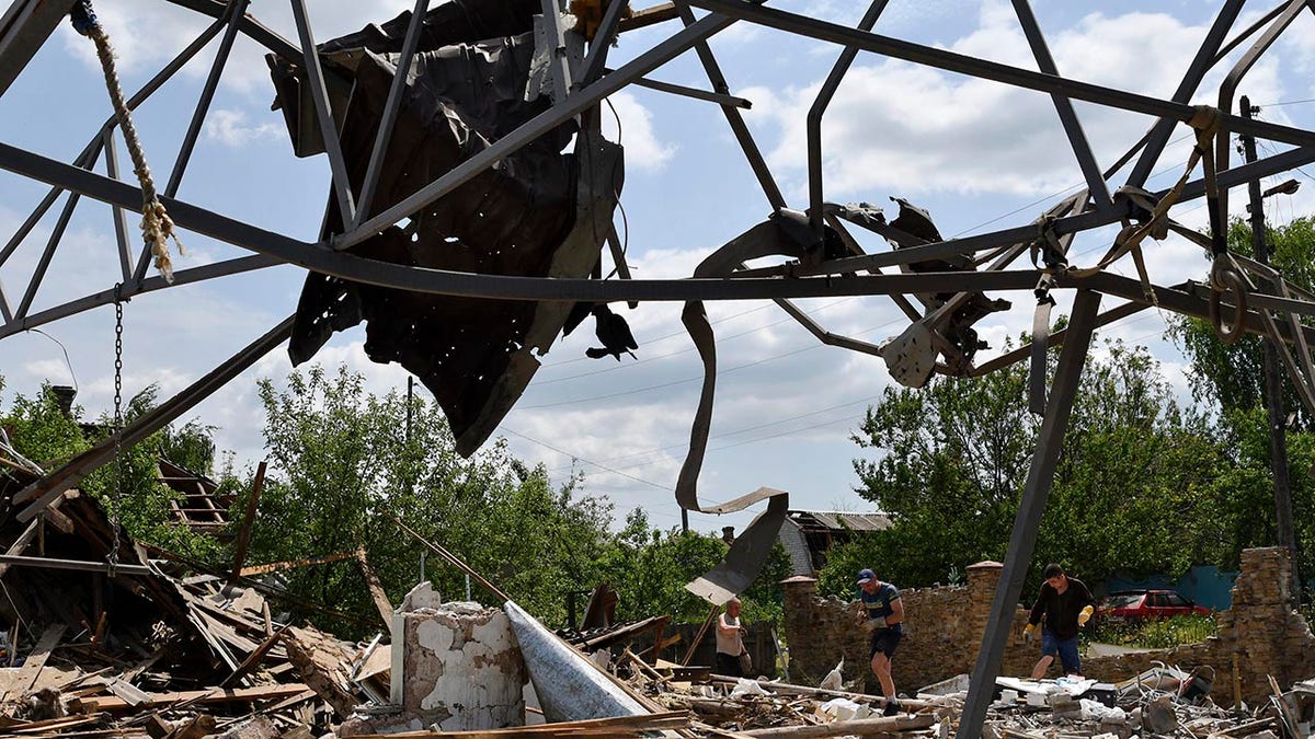 Ukraine war damage Sloviansk