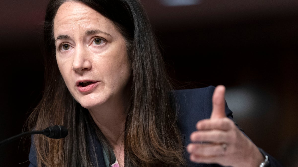 Avril Haines testifies during a hearing