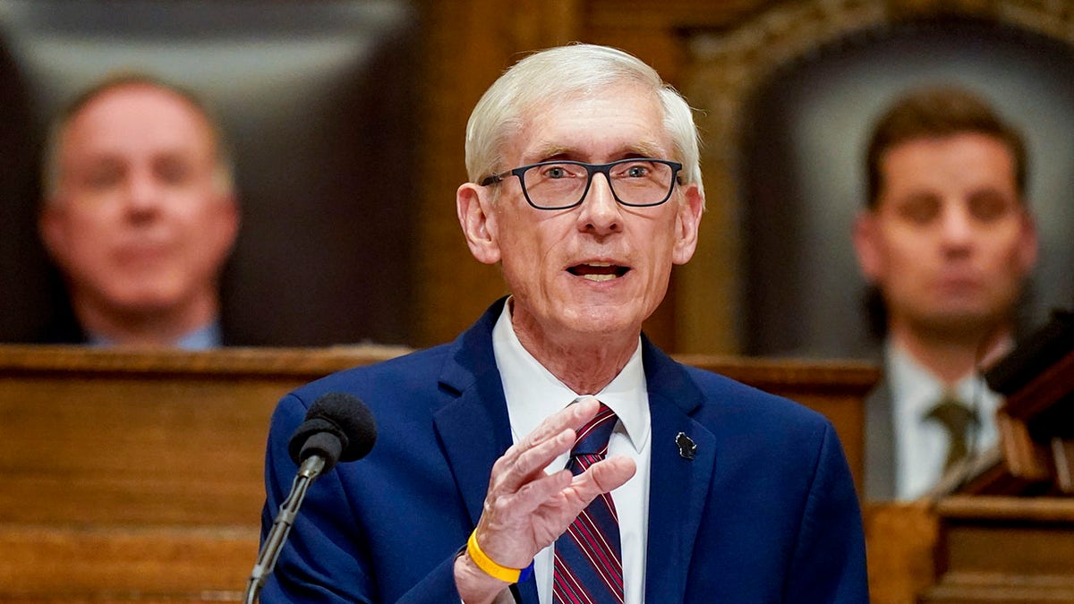 Wisconsin Gov Evers speaks to state legislature