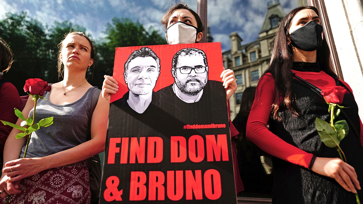 Protesters demand return of missing British journalist, guide