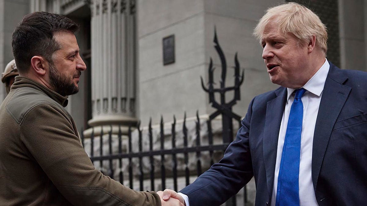 Boris Johnson and Zelenskyy