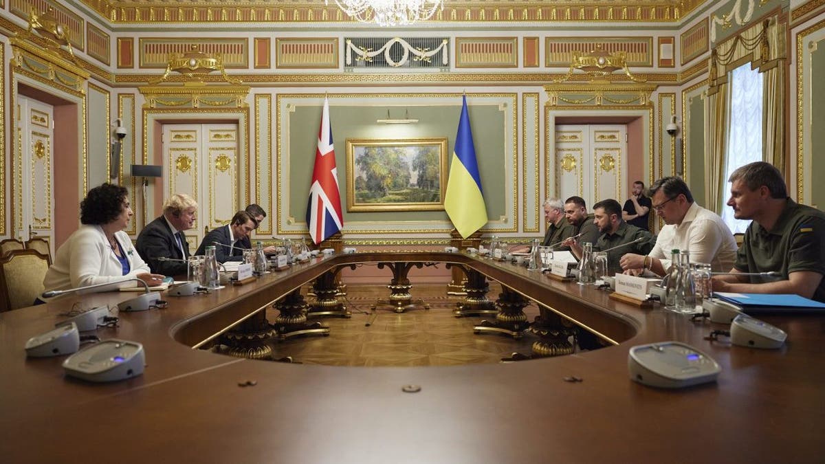 Boris Zelenskyy at roundtable in Kyiv