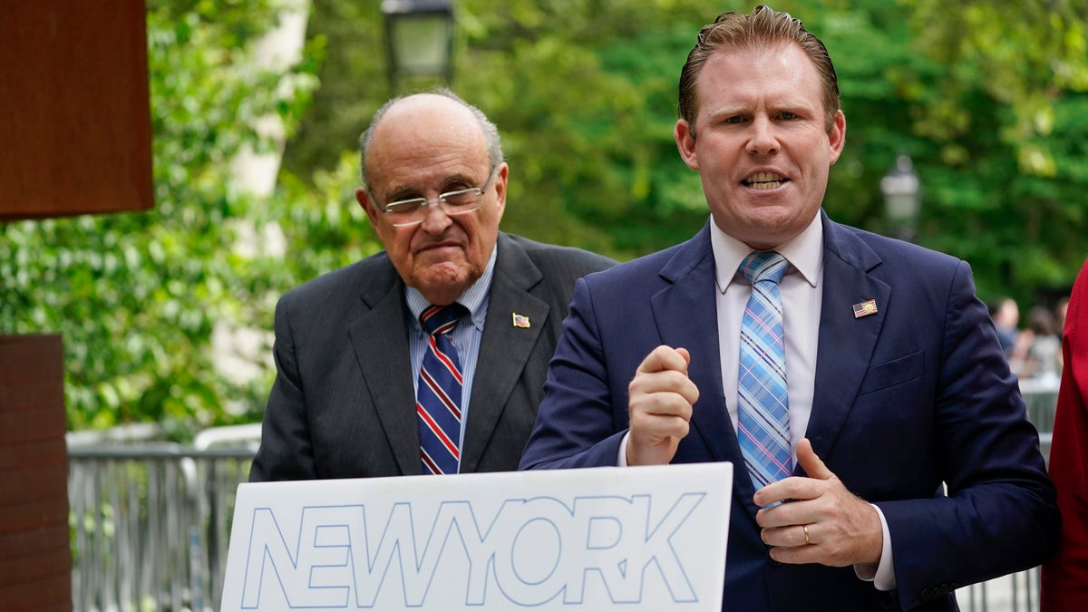 Andrew Giuliani and his dad campaign