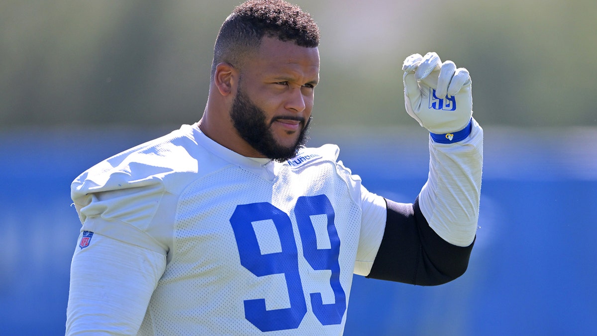 Aaron Donald in mini camp