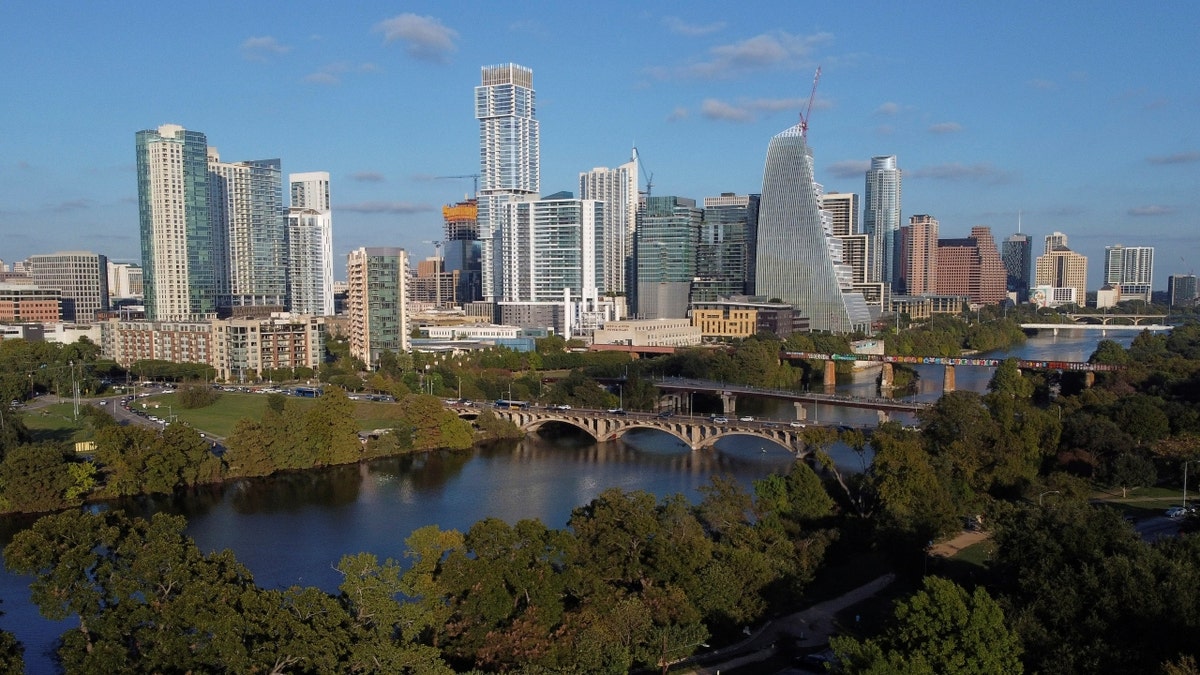 aerial view of Austin, Texas