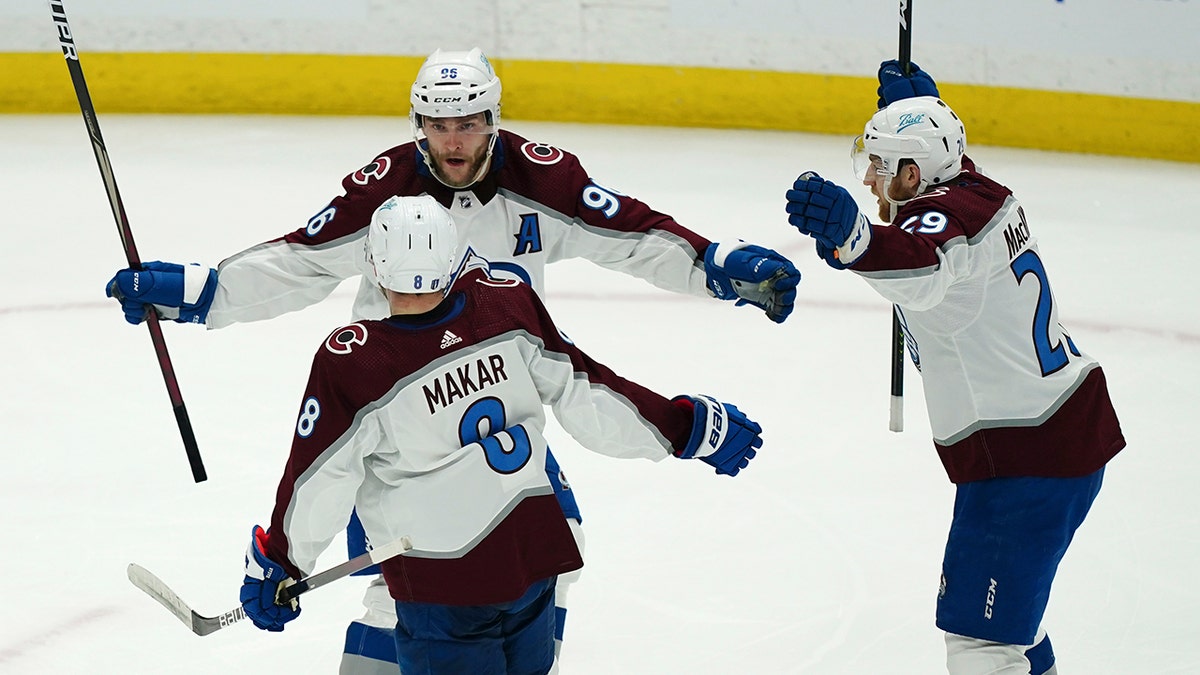 Avalanche players in Game 4