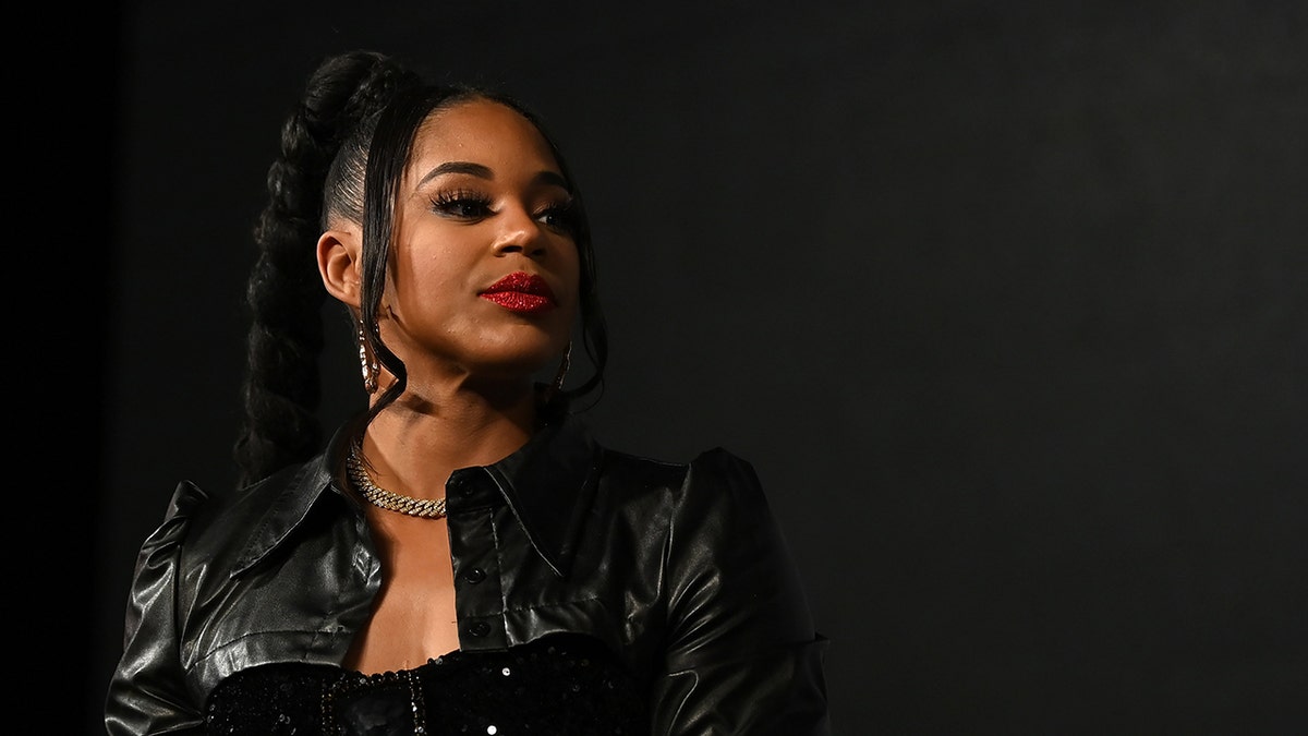 Bianca Belair at the Katie Taylor, Amanda Serrano fight
