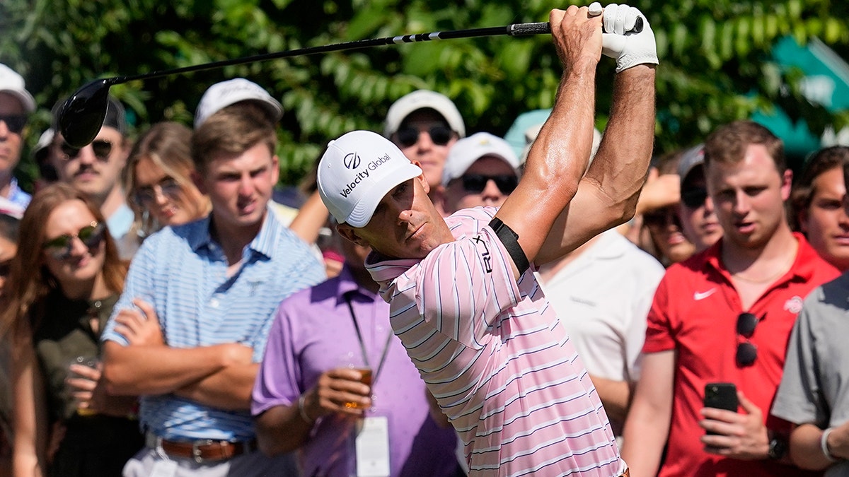 Billy Horschel drives the ball