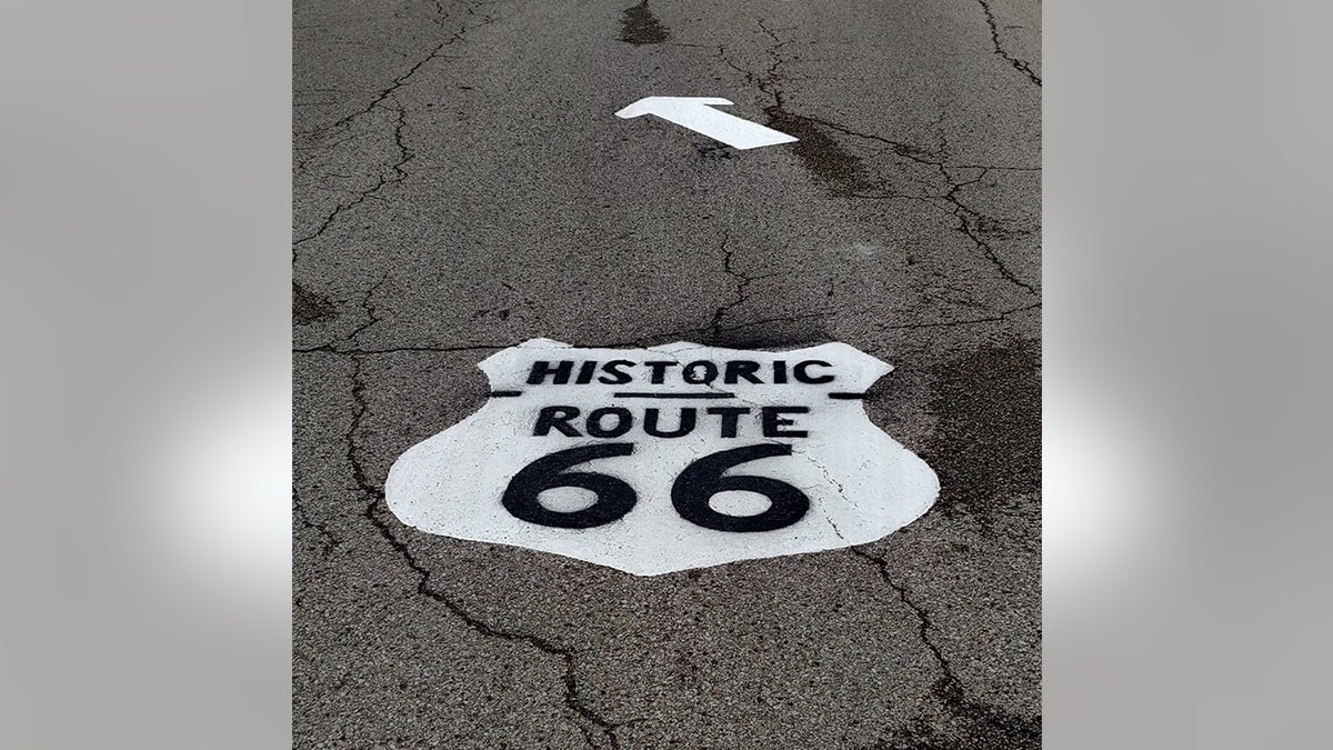 Route 66 marker