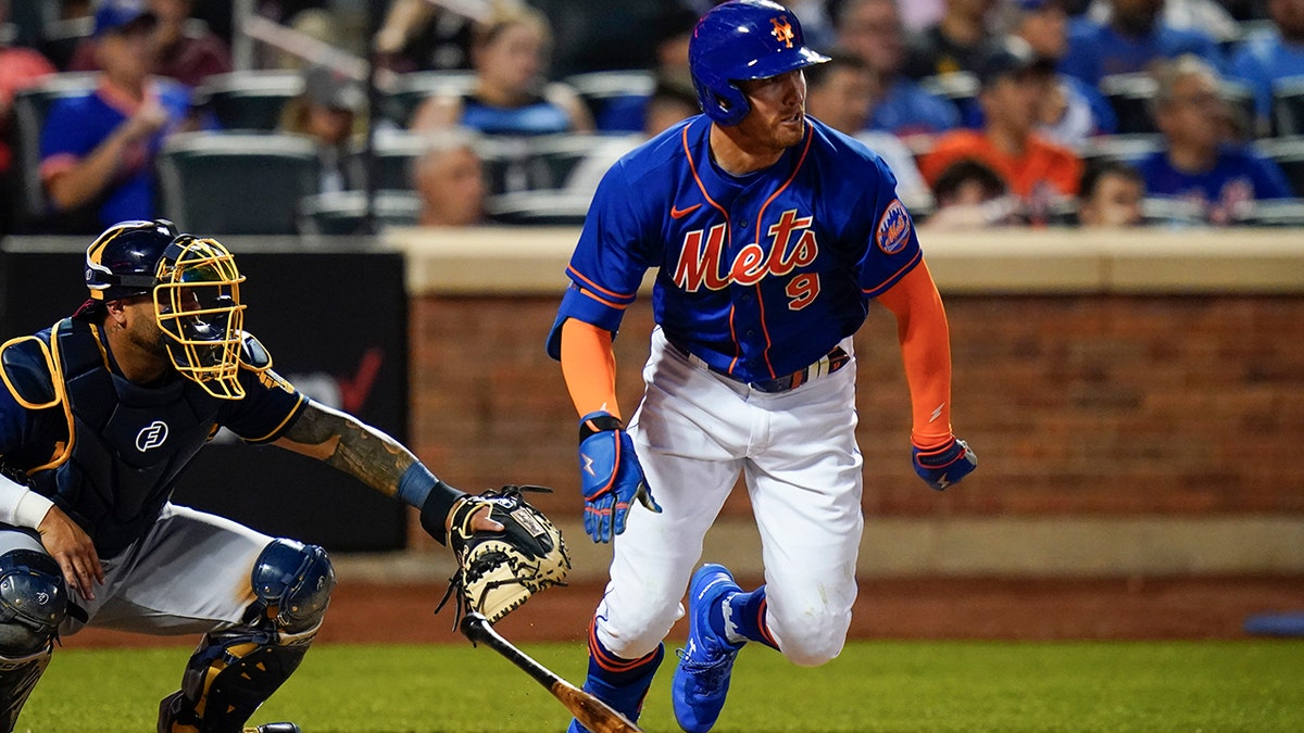 Brandon Nimmo singiel kontra Brewers