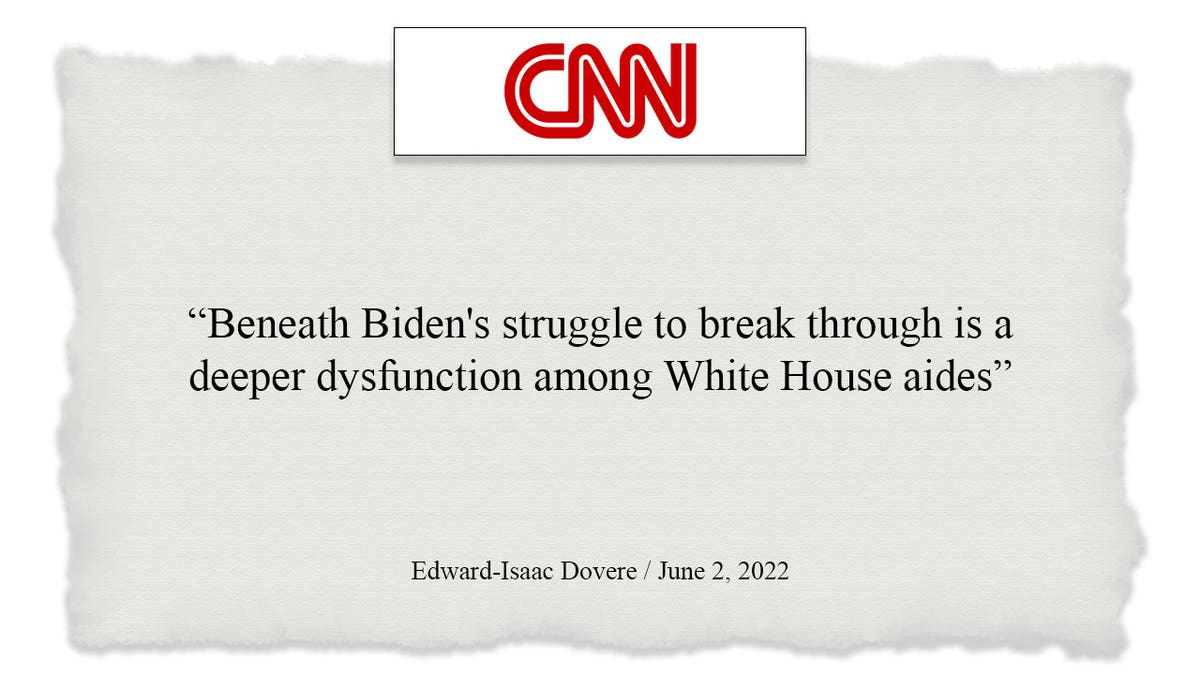 CNN headline Biden