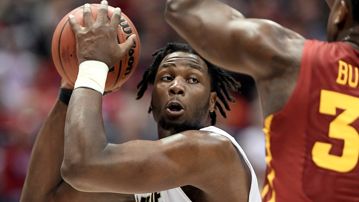 Caleb Swanigan plays against Iowa State