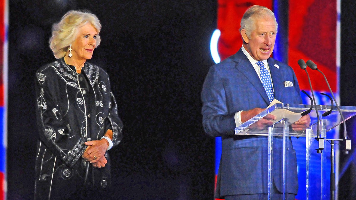 Prince Charles gave an emotional speech to his mother at the Jubilee party on Saturday