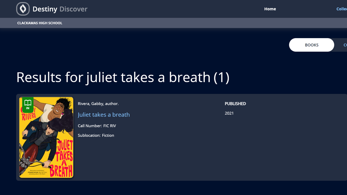 Juliet takes a breath oregon destiny