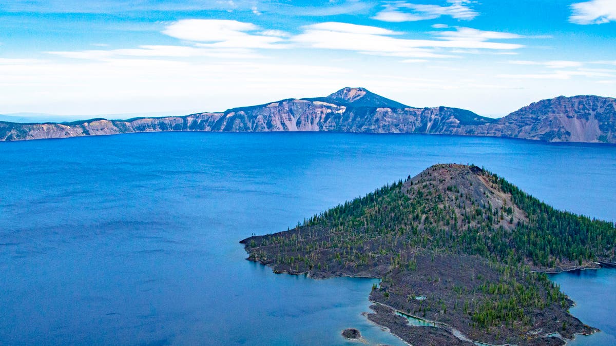 Wizard Island on Crater Lake