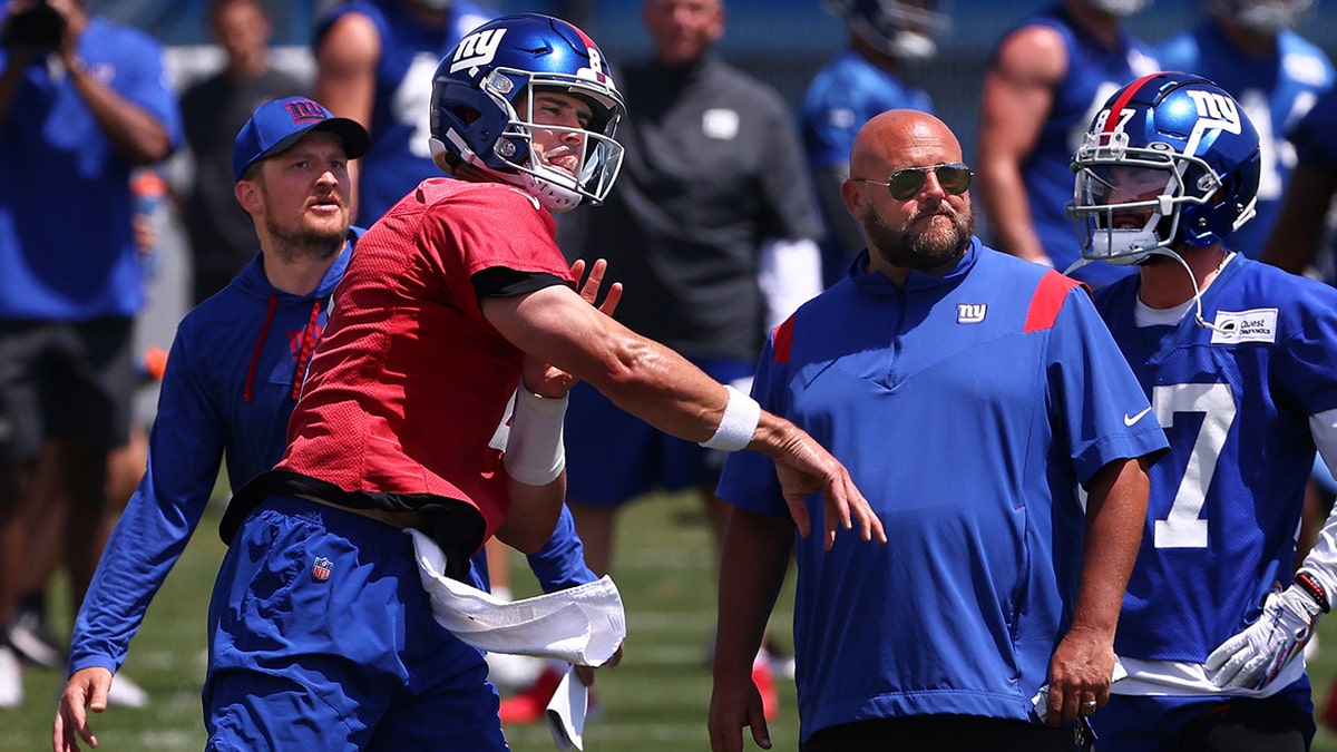 Daniel Jones at minicamp