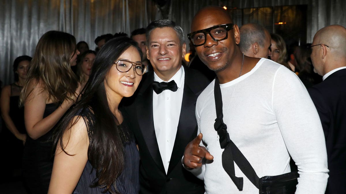 Dave Chappelle and Ted Sarandos attend Netflix's Emmy's after party.