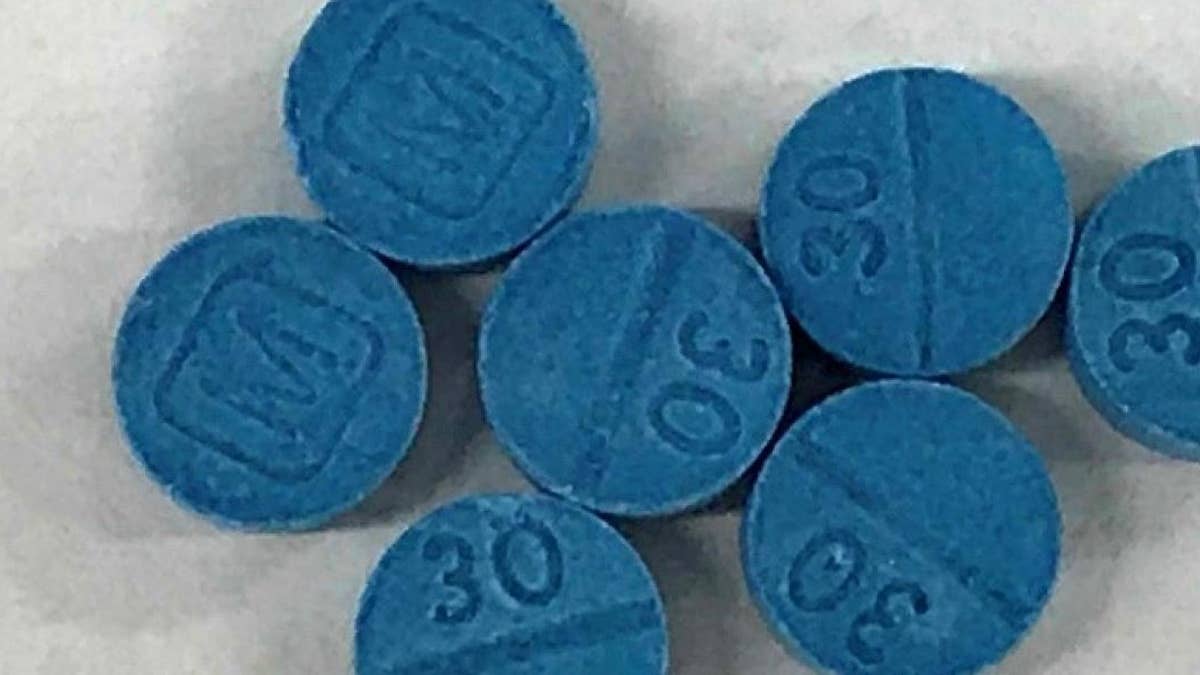 Closeup to fentanyl pills