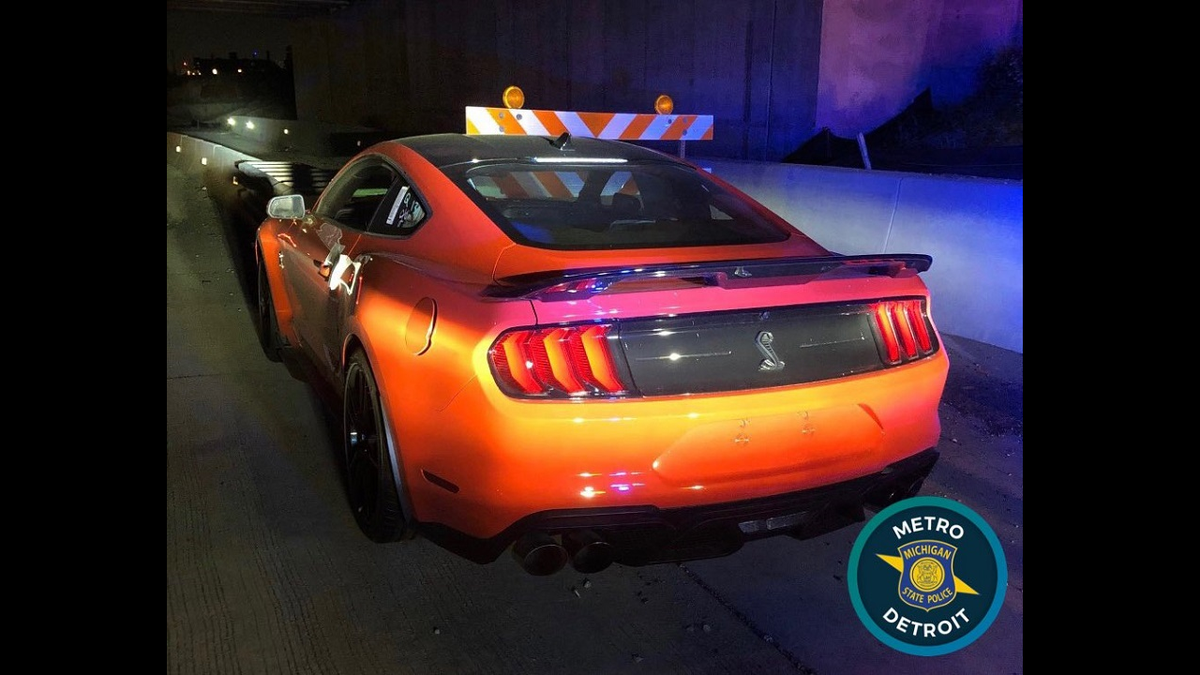 Ford Mustang Detroit State Police recovered