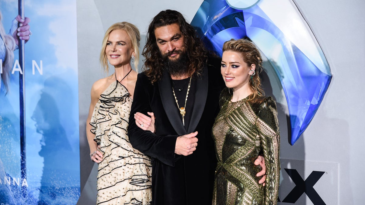 Nicole Kidman, Jason Momoa and Amber Heard at Aquaman premiere