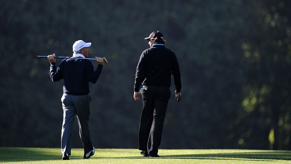 Phil Mickelson and Fred Couples at the Masters
