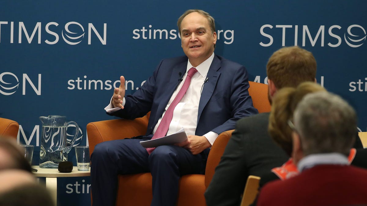 Russian Ambassador to the United States Anatoly Antonov appears at an event in Washington