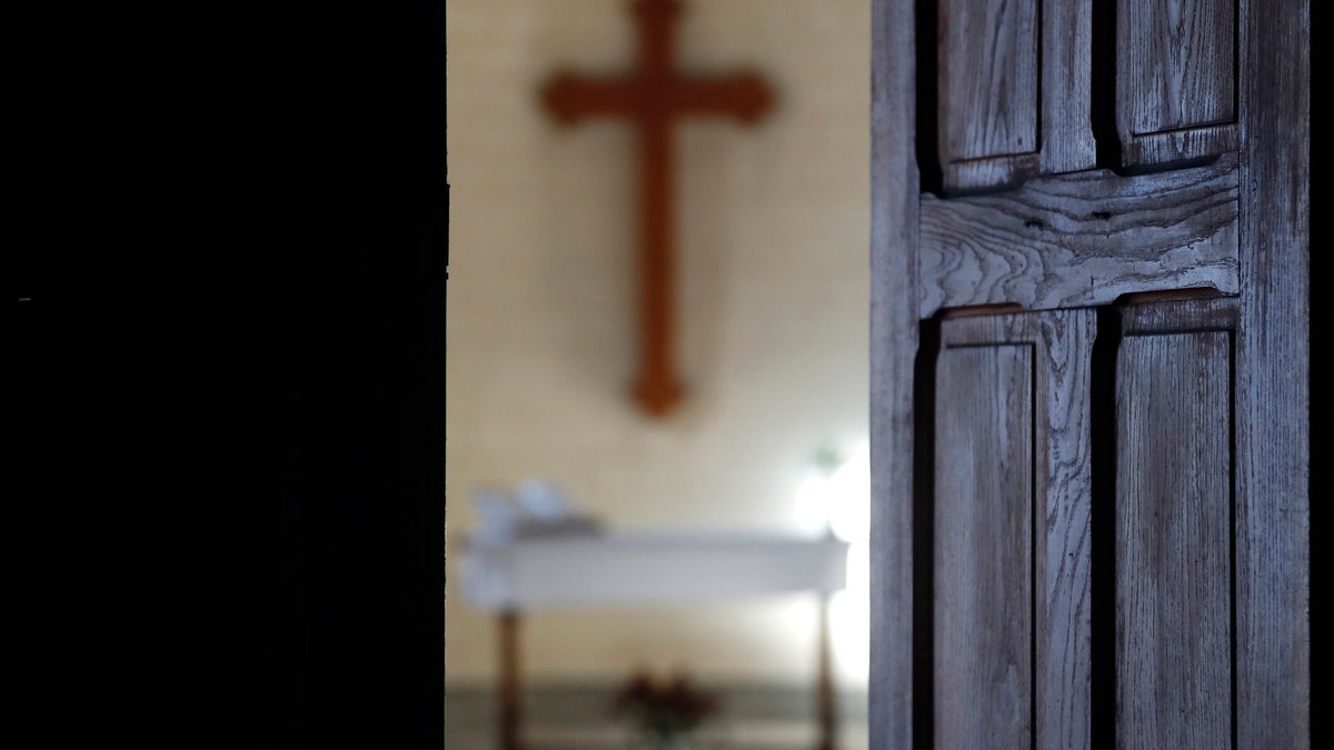 cross on wall