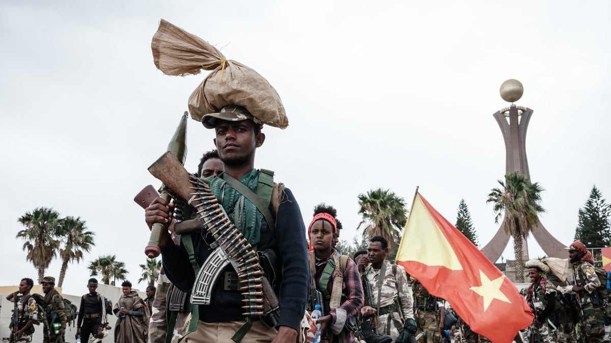 TPLF fighters in Ethiopia war