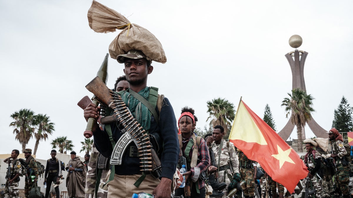 TPLF fighters in Ethiopia war