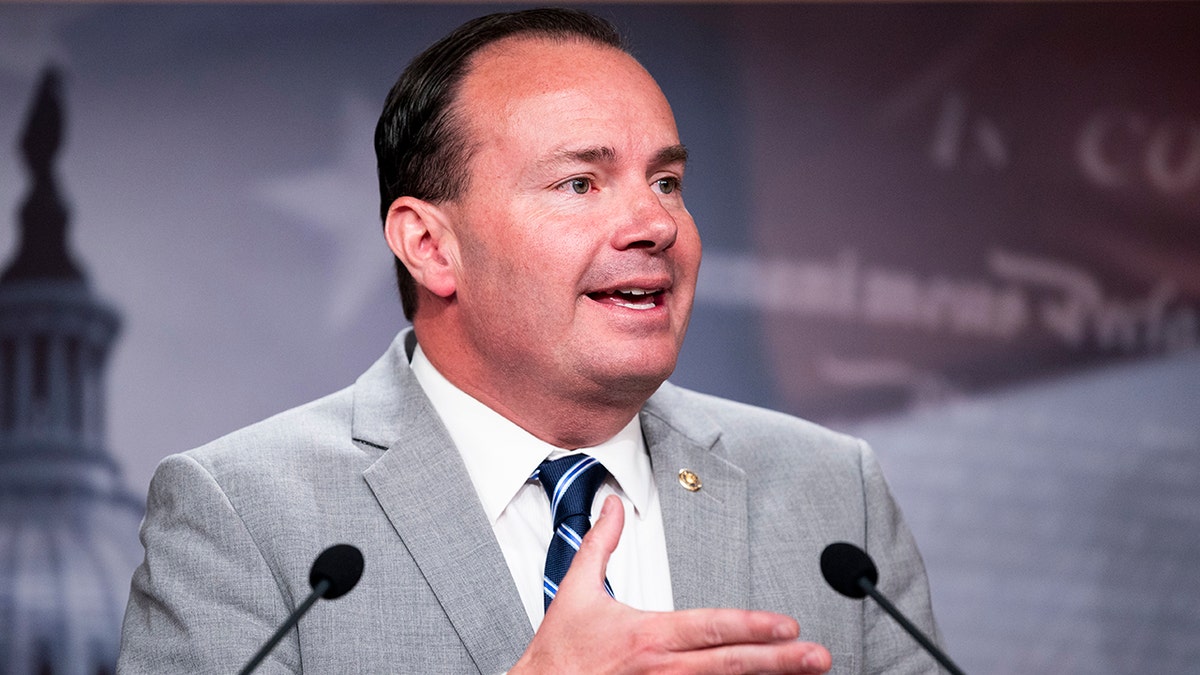 Sen. Mike Lee speaks at Capitol news conference
