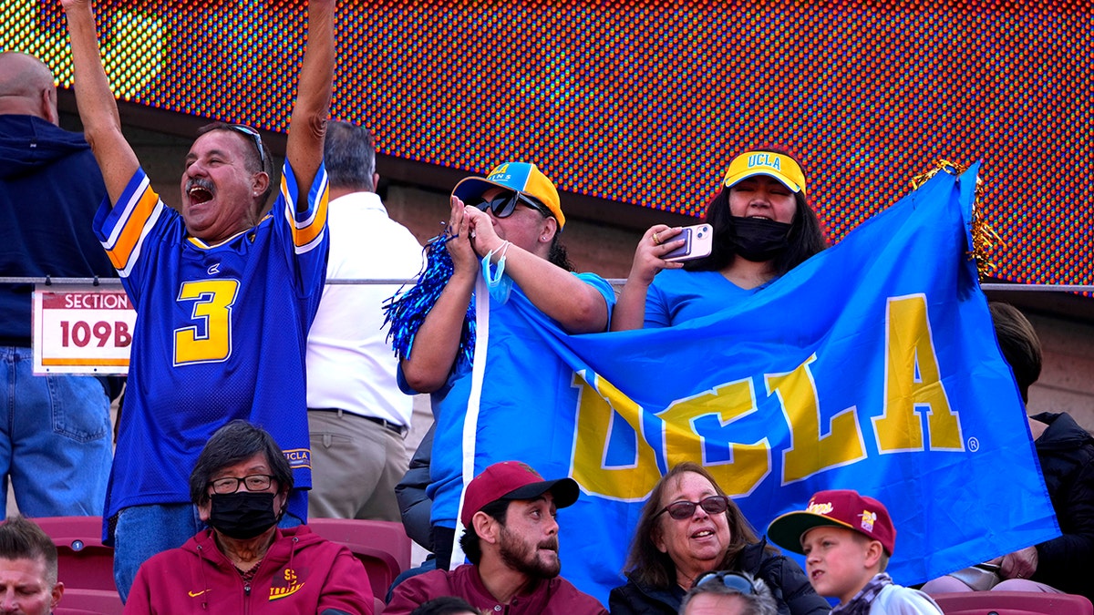 UCLA fans celebrate